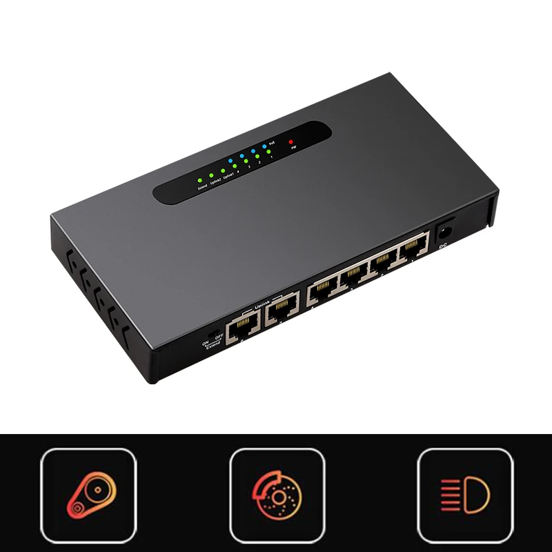 Сетевой коммутатор с 4 портами 10/100 и 2 Uplink 802.3af 48 В 250 м | Компьютеры офис