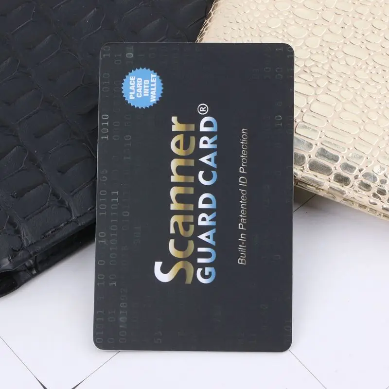 

Portable Credit Card Protector RFID Blocking NFC Signals Shield Secure For Passport Case Purse
