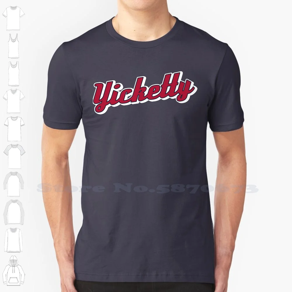 

Yicketty Black White Tshirt For Men Women Yicketty Chipper Baseball