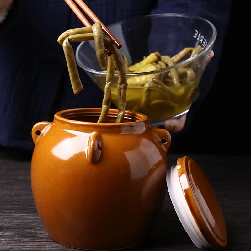 Ретро Стиль керамический Чай банка для меда маринованный кислой капусты капуста