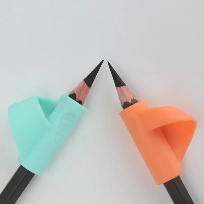 

Children Pen Holder Silicone Material Correction Device Multi-color Optional Children Writing Good Helper