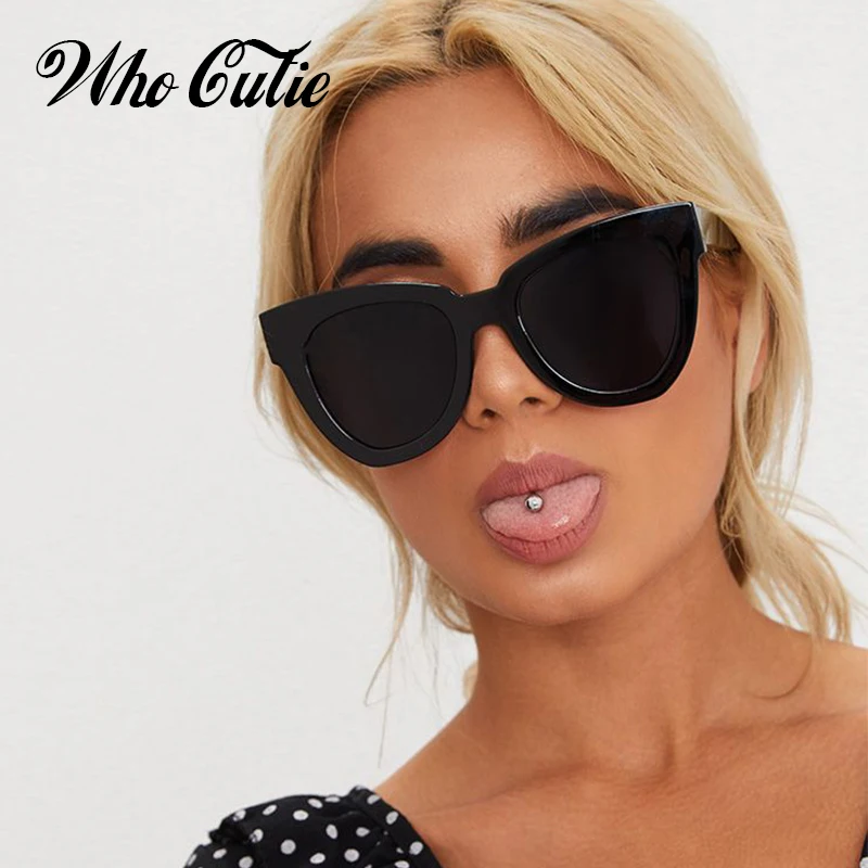 Очки солнцезащитные WHO CUTIE женские брендовые дизайнерские винтажные очки кошачий