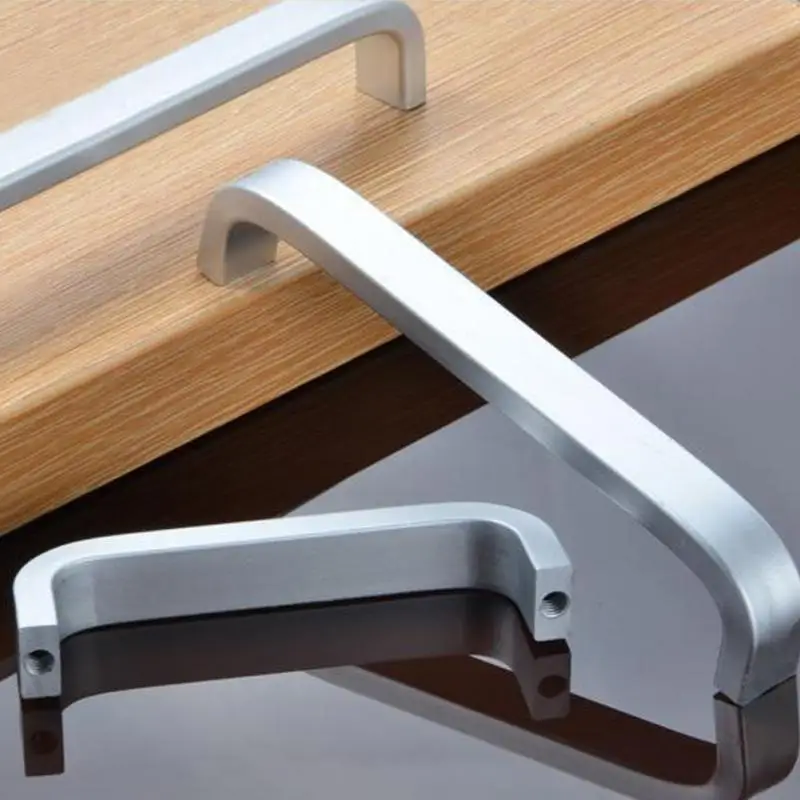 

4/6/8/10/12 inches Space Aluminum Handles Kitchen Door Cabinet Straight Handle Pull Knobs Furniture Hardware
