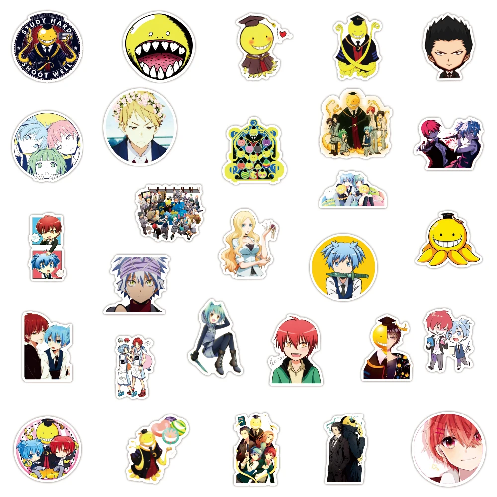 

50PCs Anime Human Stickers Waterproof Personality Refrigerator Skateboard Notebook Notepad Mobile Phone Tea Cup Stickers Toys