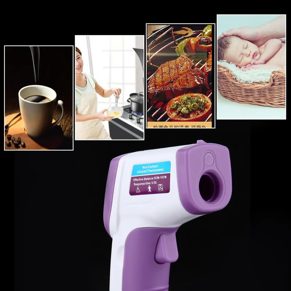 ACEHE Digital-tool Digital Thermometer Red Laser Infrared Non-Contact IR Pyrometer LCD Temperature Gun Back Light | Инструменты