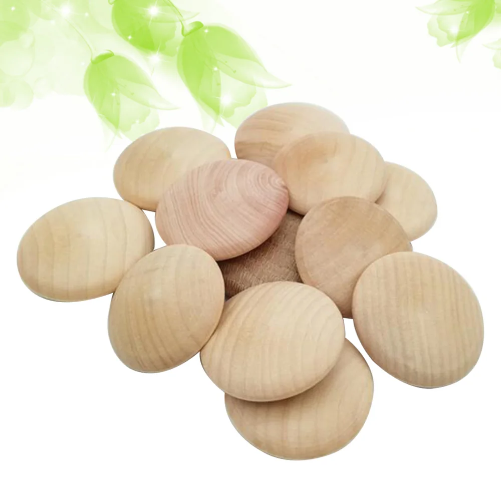 

25 PCS Button Wood Plugs Wooden Screw Hole Plugs for Furniture Stair