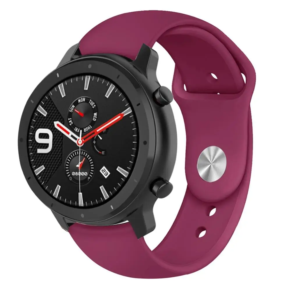 Популярный силиконовый ремешок для часов Amazfit Bip Youth Xiaomi Huami GTR 42 мм браслет GTS на