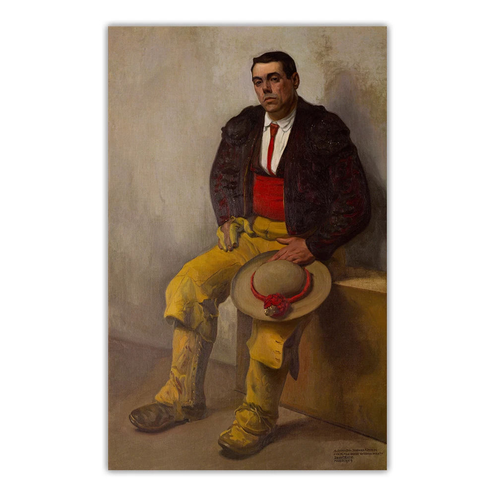 Картина маслом на холсте Диего Ривера Пикадор декоративный плакат в западном