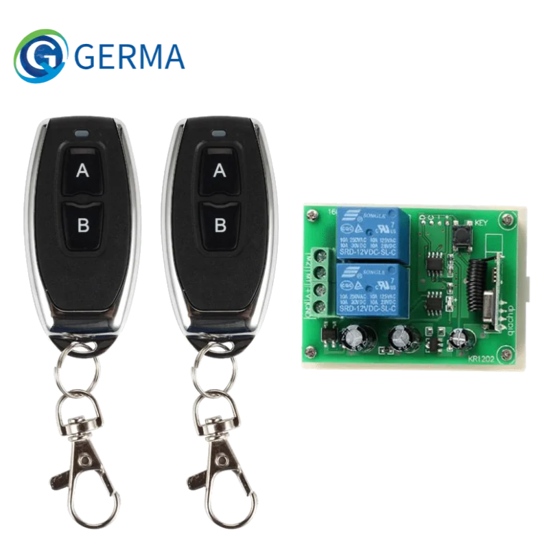 GERMA 2 CH RF 433 Mhz дистанционный передатчик + универсальный беспроводной пульт
