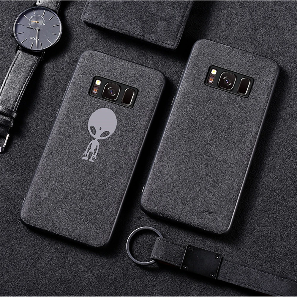 Оригинальный итальянский замшевый кожаный тканевый чехол для телефона Samsung Galaxy S7