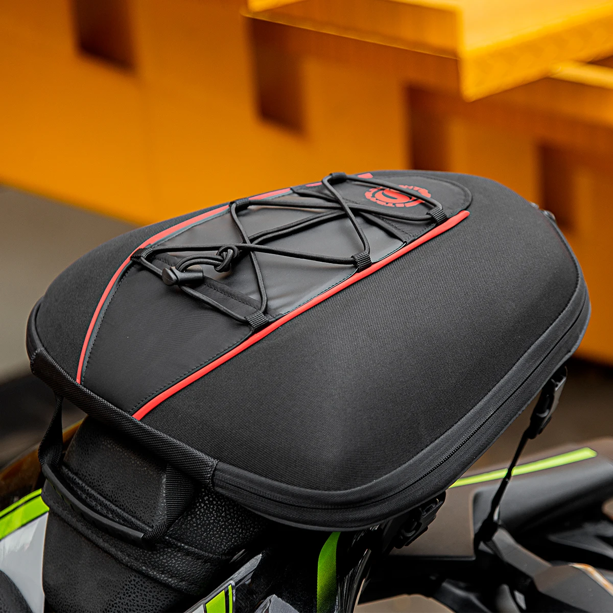 SFK Motorcycle Back Seat Rear Storage Tank Bag Box/ Motorbike Racing Riding Helmet Backpack Black Good Quality/ Motocross |