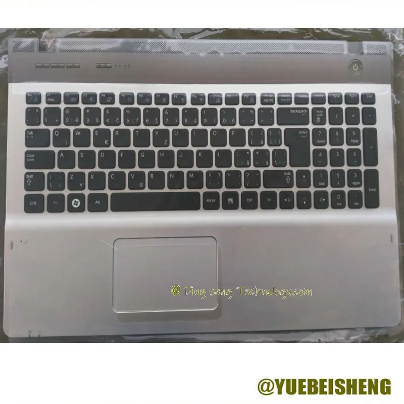 

YUEBEISHENG New/Org For Samsung NP QX510 QX511 Palmrest Hungary keyboard Upper cover Touchpad,BA75-02971A