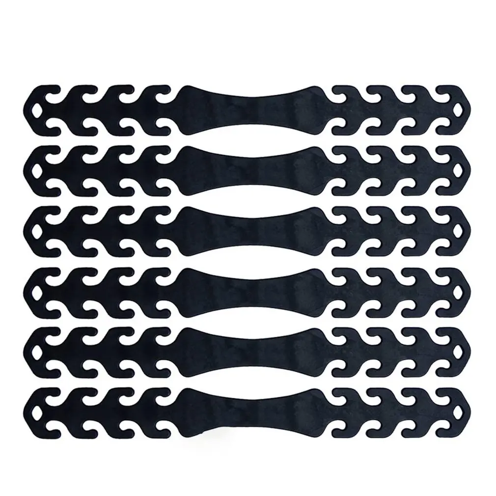 

6PCS Mask Extender Anti-tightening Ear Protector Holder Mask Ear Rope Extenders Adjustment Buckle Black
