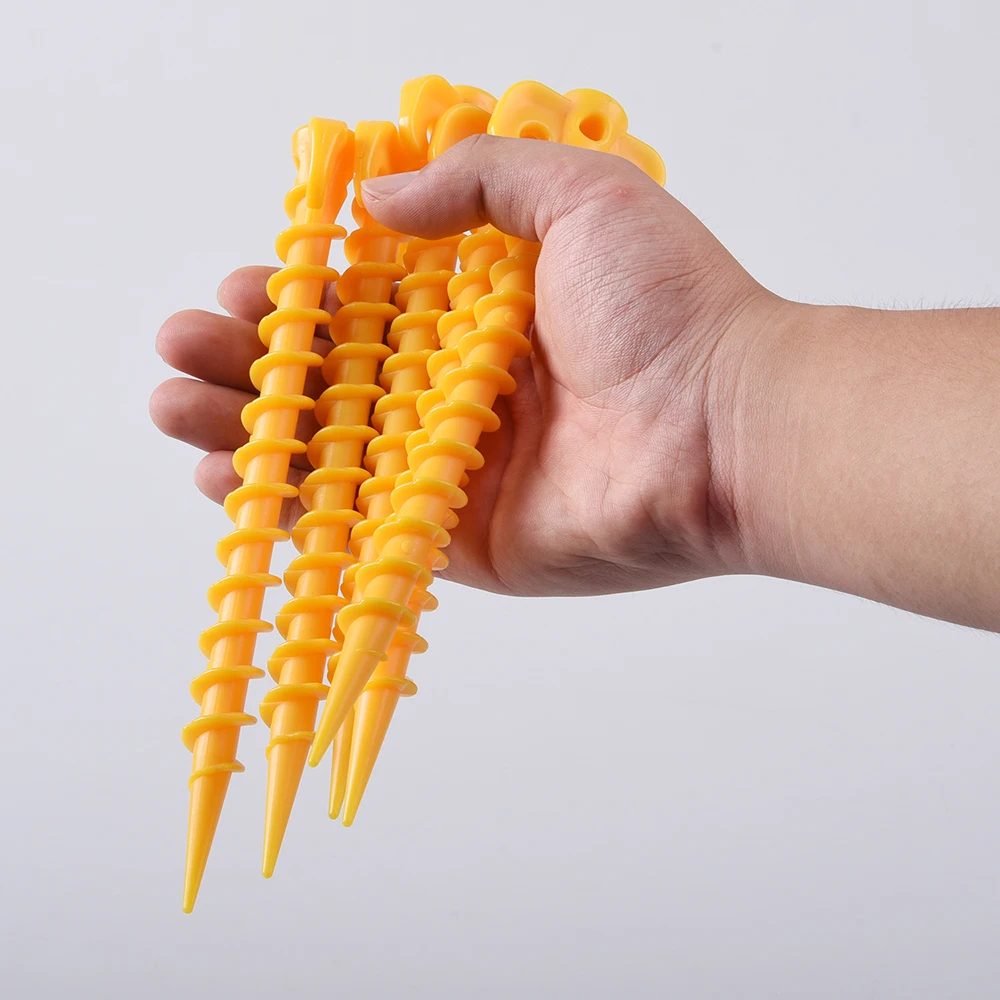 

5 Pcs Outdoor Travel Camping Tents Stakes Pegs Pins Trip Plastic Heavy Duty Tent Nails Fixing Tent accessories Mat Stake Nails