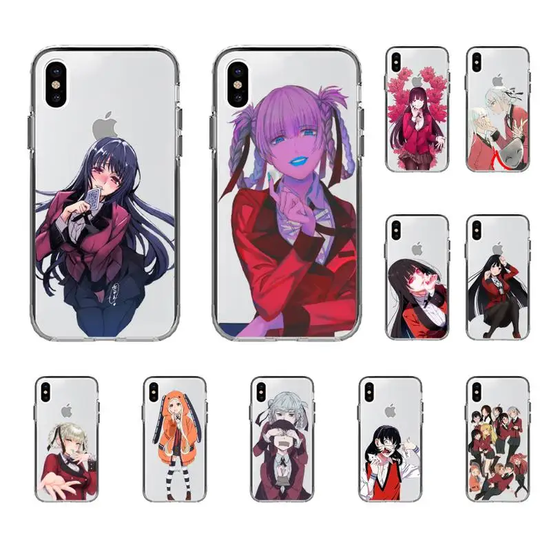 

Japanese Anime Kakegurui Jabami Yumeko Phone Case for iphone 13 8 7 6 6S Plus X 5S SE 2020 XR 11 12 pro XS MAX
