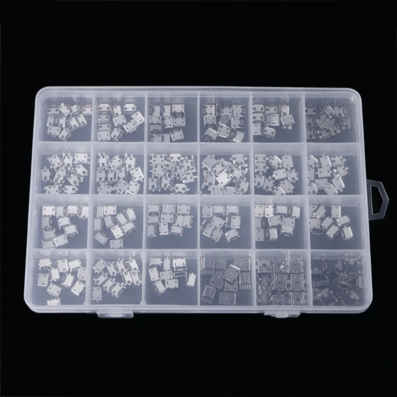 240 шт./кор. 24 модели микро USB Разъем гнездо разъемы Зарядка для MP3 Lenovo ZTE Huawei Samsung SONY