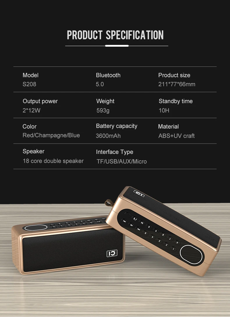 Bluetooth динамик fm радио TF USB флэш накопитель цифровой ключ Выберите песню