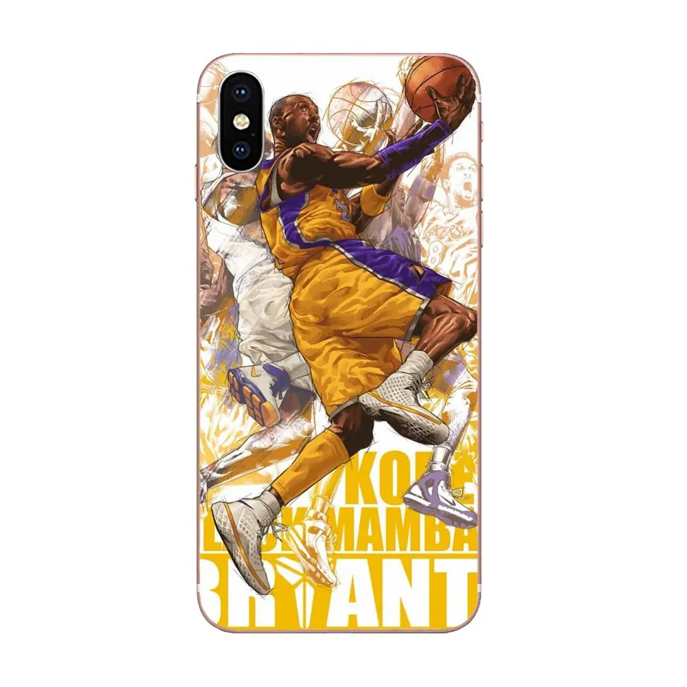 as picture Lakers 24 для Apple iPhone 4 4s 5 5C 5S SE 6 6S 7 8 Plus X XS Max XR Мягкий Силиконовый ТПУ прозрачный индивидуальный рисунок - Цвет: as picture