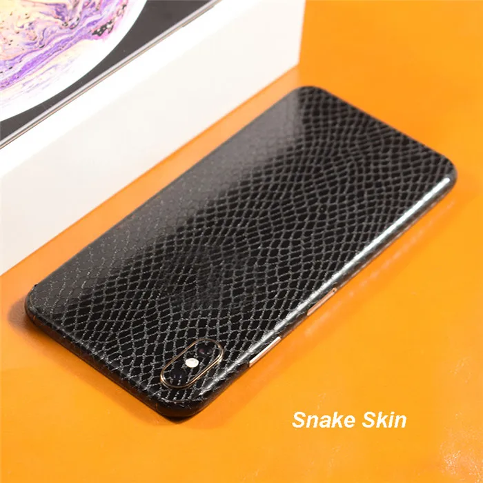 Snake Skin Прозрачная 3D пленка из углеродного волокна, пленка для телефона, задняя наклейка для iPhone 11 Pro XS MAX XR X 8 7 6 6S Plus, прозрачная наклейка - Цвет: Snake Skin