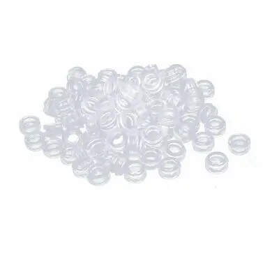 

Flat Rubber Ring Sealing Grommet Wiring Gasket Clear Blue 8mm Inner Dia 100pcs