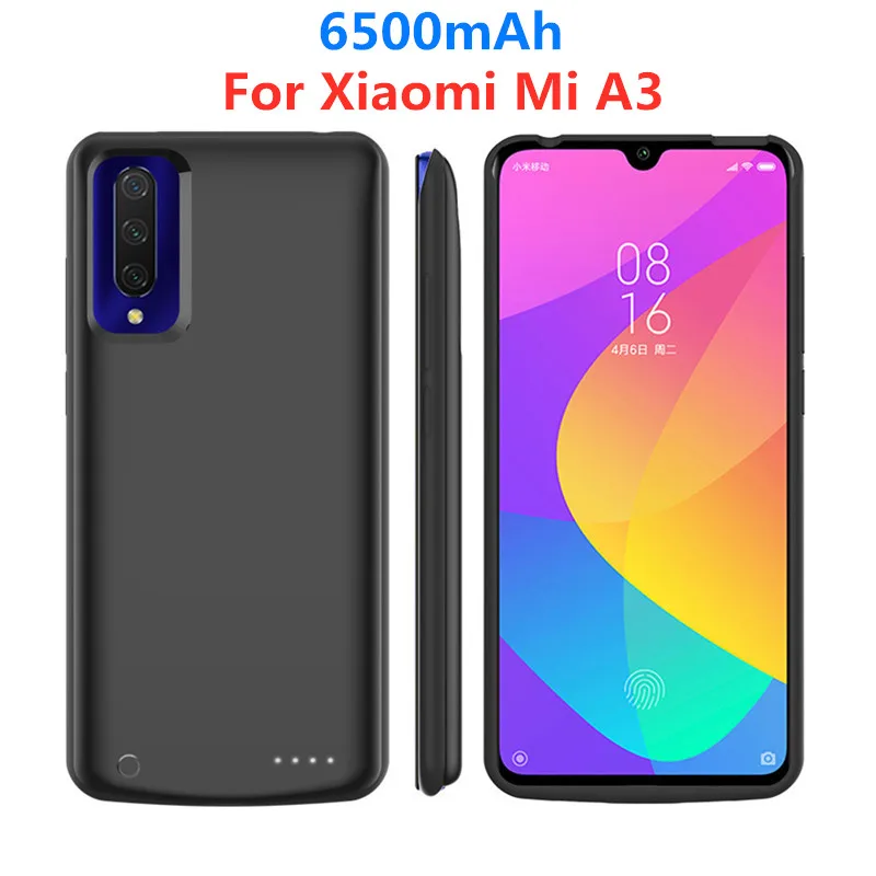 

6500mAh Portable Phone Battery Power Case For Xiaomi Mi A3 Power Bank Case For Xiaomi mi a3 Backup Battery Power CASE