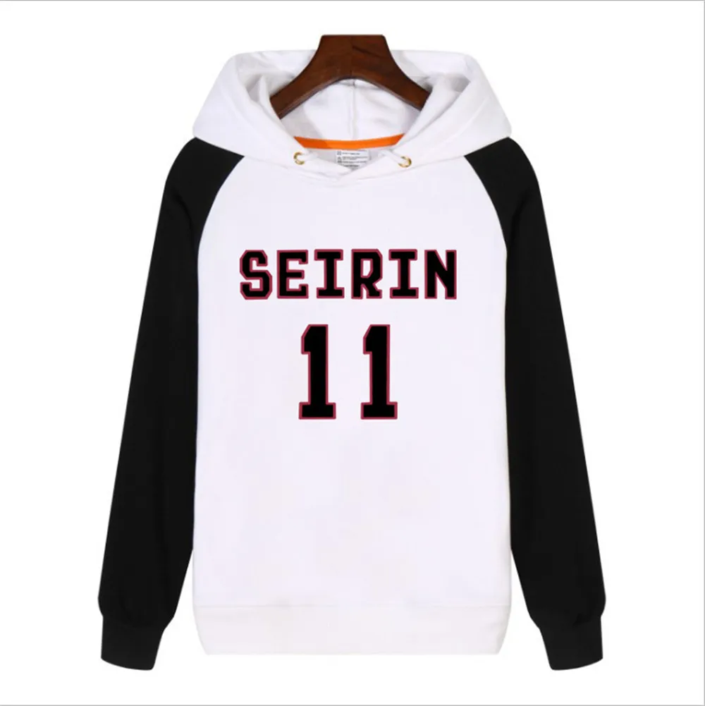 Унисекс для мужчин и женщин Аниме Kuroko no Basuke хлопковая толстовка с капюшоном