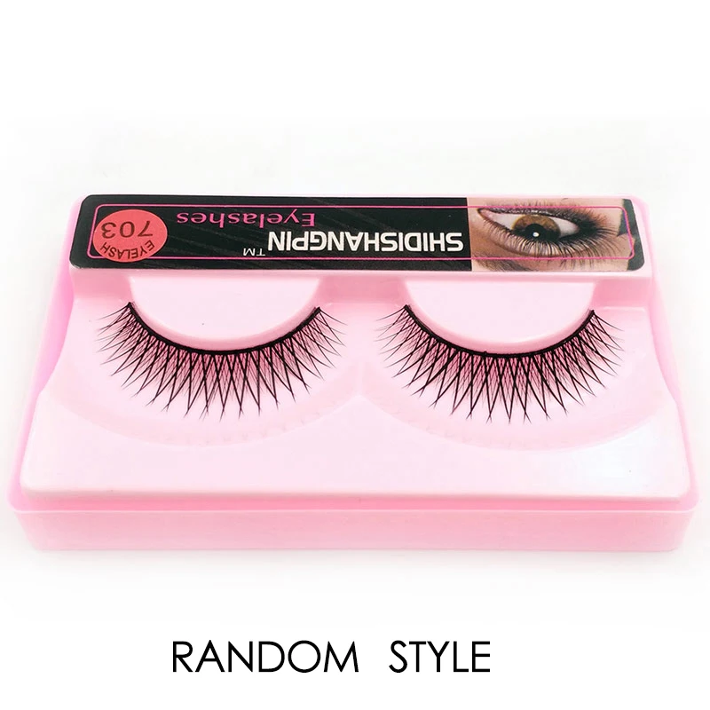 1 pair LANJINGLIN, 1 пара, 3d, норковые накладные ресницы, натуральные, длинные, накладные ресницы, для наращивания, сексуальные, для макияжа, красивые, бесклевые, оптом - Цвет: 1 pair