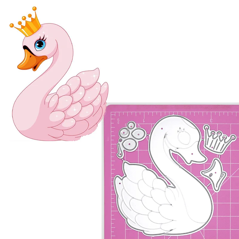 Новинка Металлические Вырубные штампы принцессы Лебедь сюрприз Животные Кукла