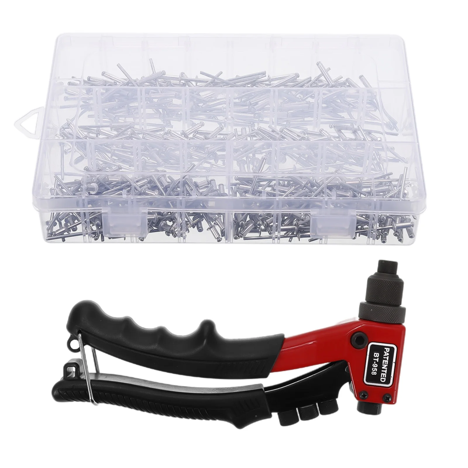

Rivet Gun Kit Multifunctional Heavy Duty Hand Riveter Set Practical Riveting Tool For Window Furniture Shelves With 320*Riveter