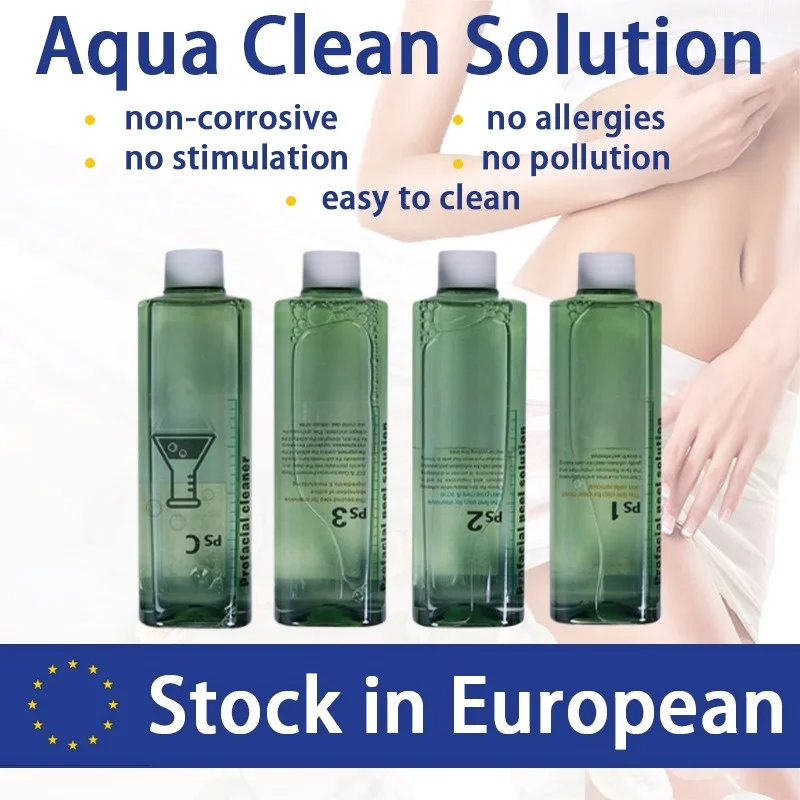 

Aqua Clean Solution Peel Concentrated 500Ml Per Bottle Facial Serum Hydra For Microdermabrasion Liquid