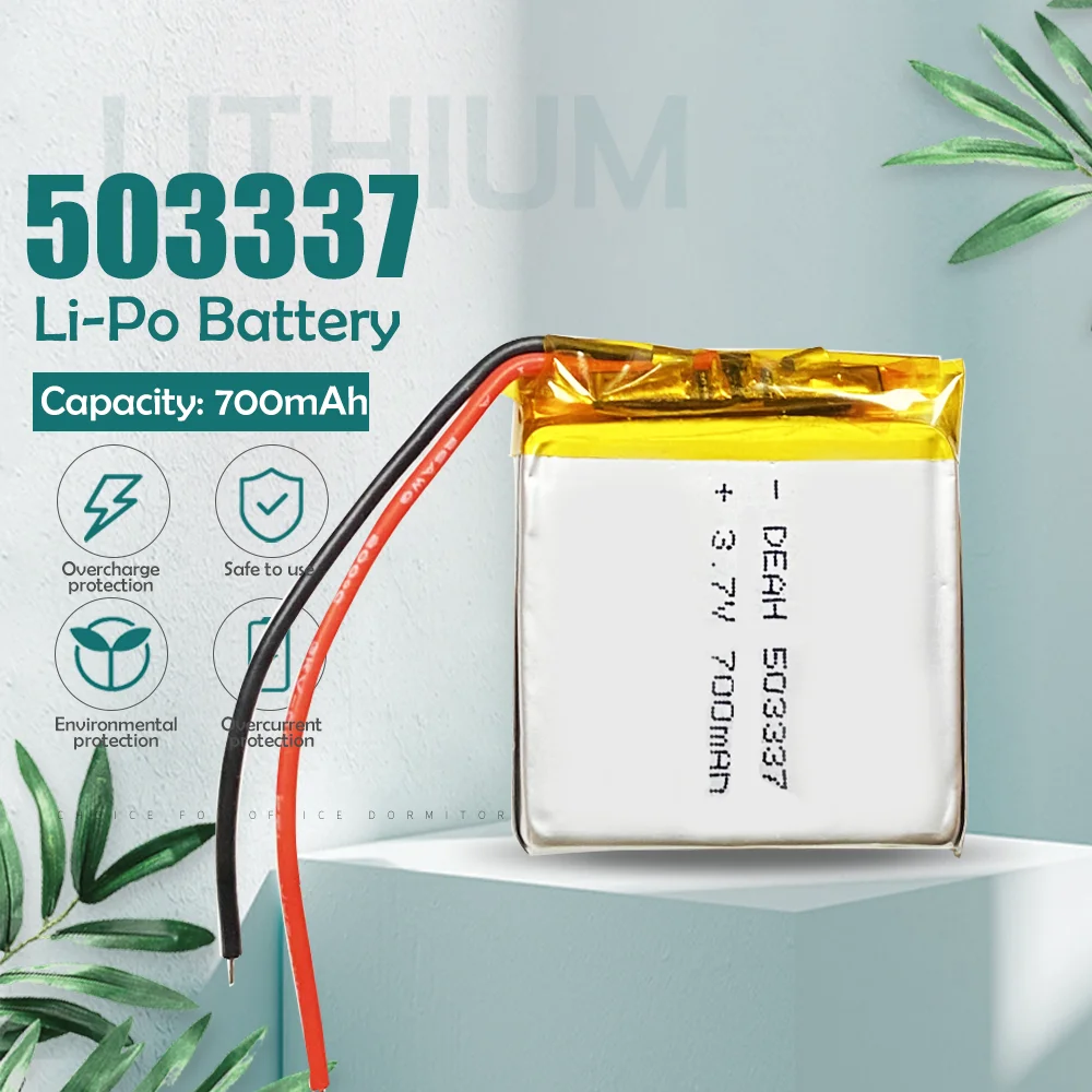 3 7 V 700mAh 503337 литий-полимерный литий-ионный аккумулятор для MP3 MP4 watch гарнитура и