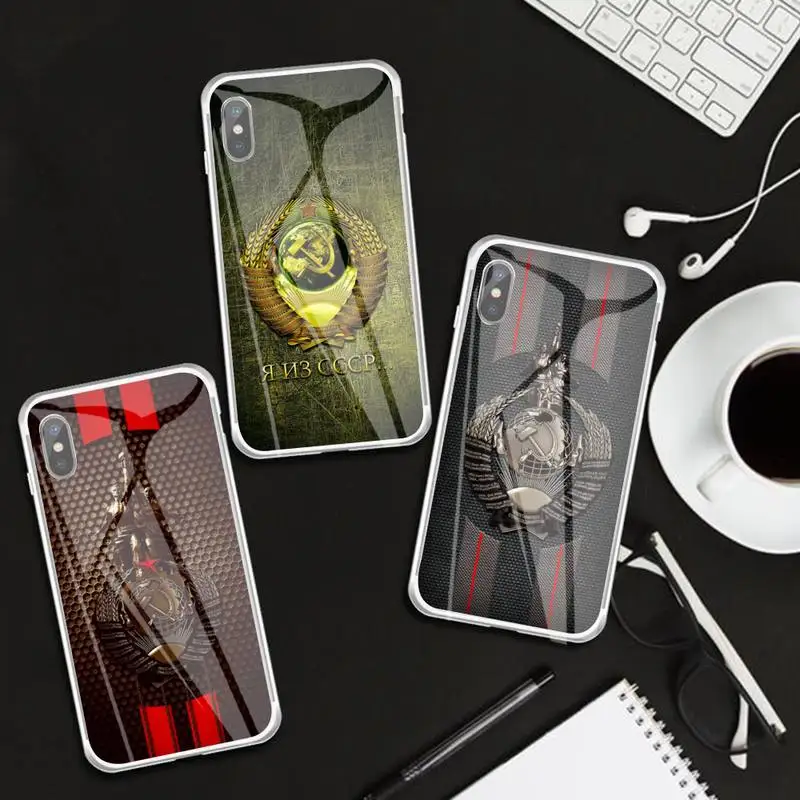 

Russia Soviet Russian Cccp Phone Case Transparent Case For IPhone6 6s 7 8 Plus X Xs Xr Xsmax 11 12 13 Pro Promax 12 13mini