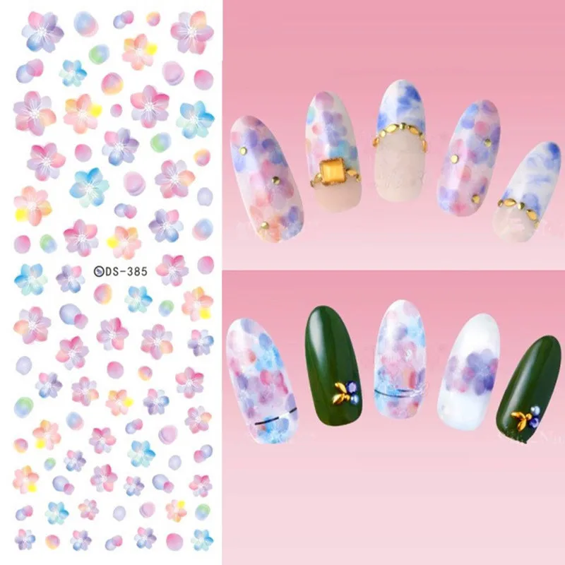 Цветок серии ногтей воды Наклейка s Сакура Маргаритка Лаванда цветочный узор