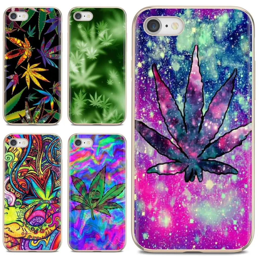 Силиконовый чехол для телефона iPod Touch iPhone 11 Pro 4 4S 5 5S SE 5C 6 6S 7 8 X XR XS Plus Max Psychedelic Ganja Pot