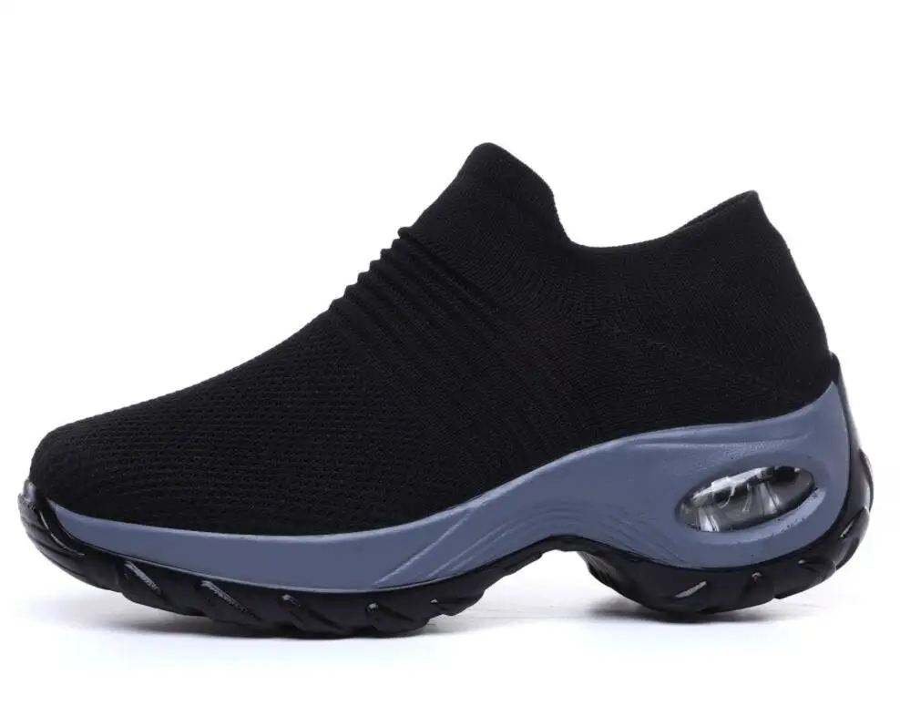 Размера плюс 41 42 Модная женская обувь на платформе Спортивная для бега Мужские