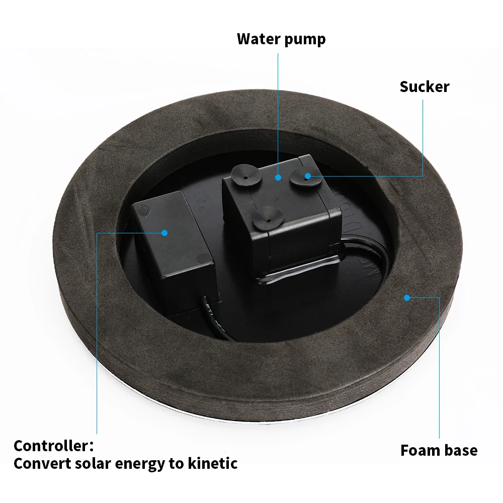 Полив на солнечной энергии плавающий водяной насос для бассейна садовый с