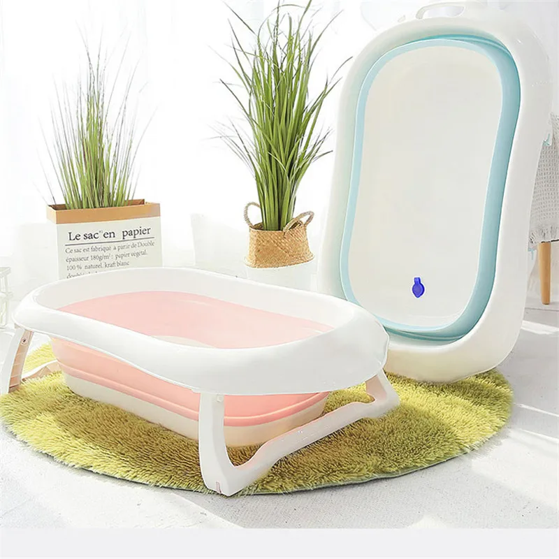 

Newborn Baby Folding Bath Tub Baby Swim Tubs Bath Body Washing Portable Foldable Eco-friendly Non-Slip Safe Kid Bathtub