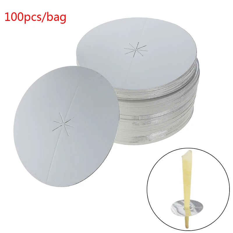 

100pcs/LOT Disc Plate For Ear Candling For Ear Care Pure Beeswax Candle Thermo Auricular Therapy Straight Style Wholesale