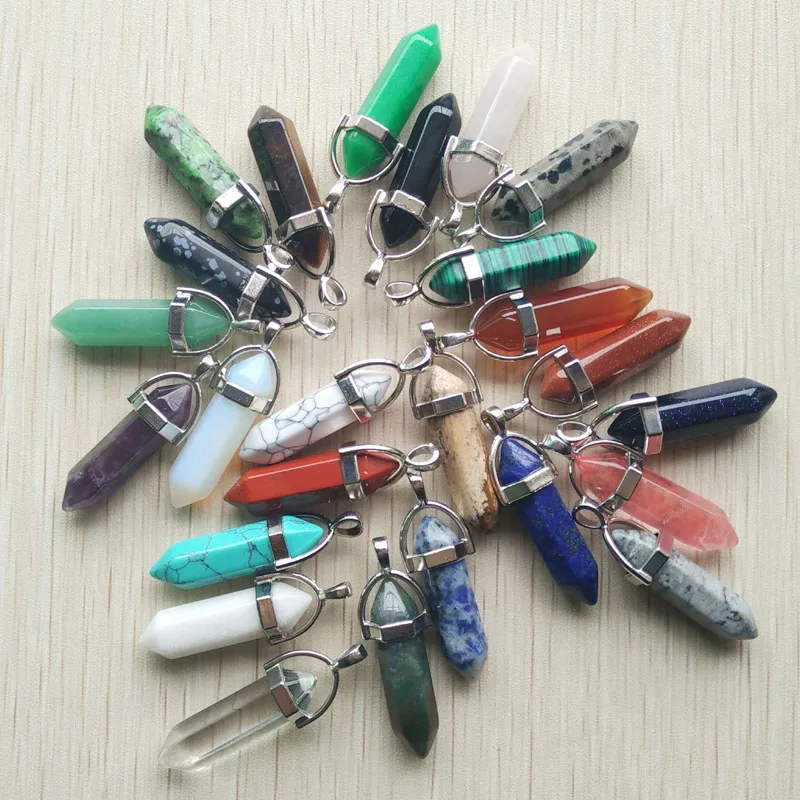 Оптовая продажа 50 шт./лот 2018 модные хрустальные подвески из натурального камня