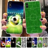 toplbpcs football soccer phone case for iphone 11 12 13 mini pro xs max 8 7 6 6s plus x 5s se 2020 xr cover