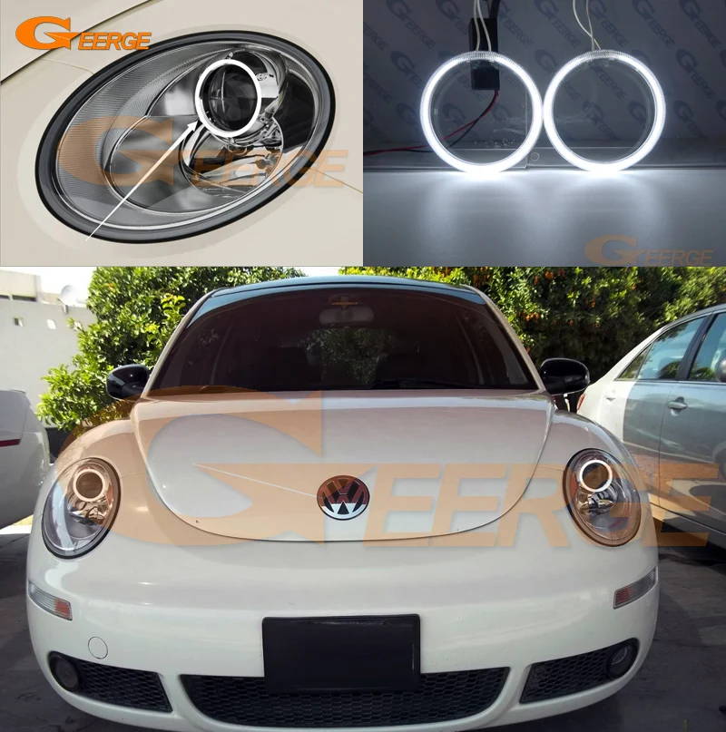 Для Volkswagen VW Beetle 2006 2007 2008 2009 2010 отличный ультра яркий CCFL ангельские глазки Halo