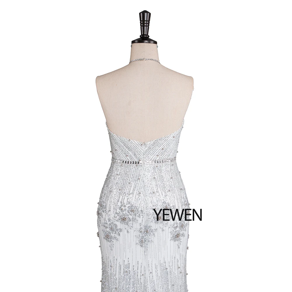 Серебристые вечерние платья с блестками элегантные женские длинные открытой