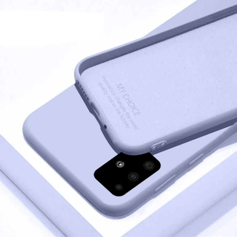 Оригинальный чехол из жидкого силикона для Samsung Galaxy Note 20 Ultra Note20 S20 Plus ультрамягкий