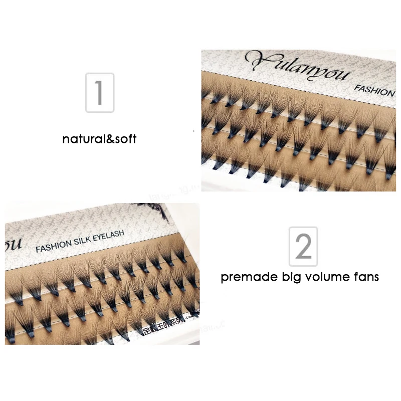 Оптовая продажа большие готовые трафареты для объемных ресниц yiwio 20D набор