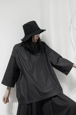 Yamamoto dark женская одежда ниша дизайнер простой Yoji японский силуэт свободная