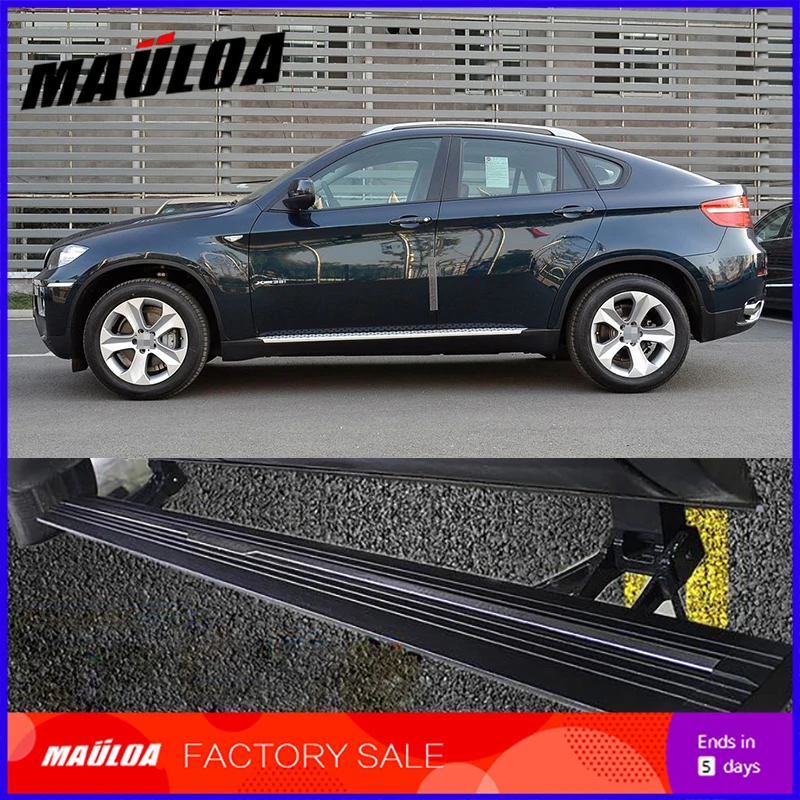 

Car Accessories High quality aluminium alloy Automatic scaling Electric pedal side step running board for X6 2012 +