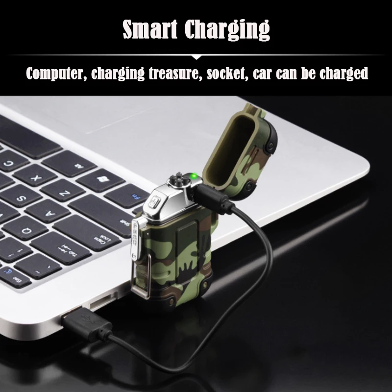 Электрическая зажигалка с гнездом USB Водонепроницаемая защита от падения