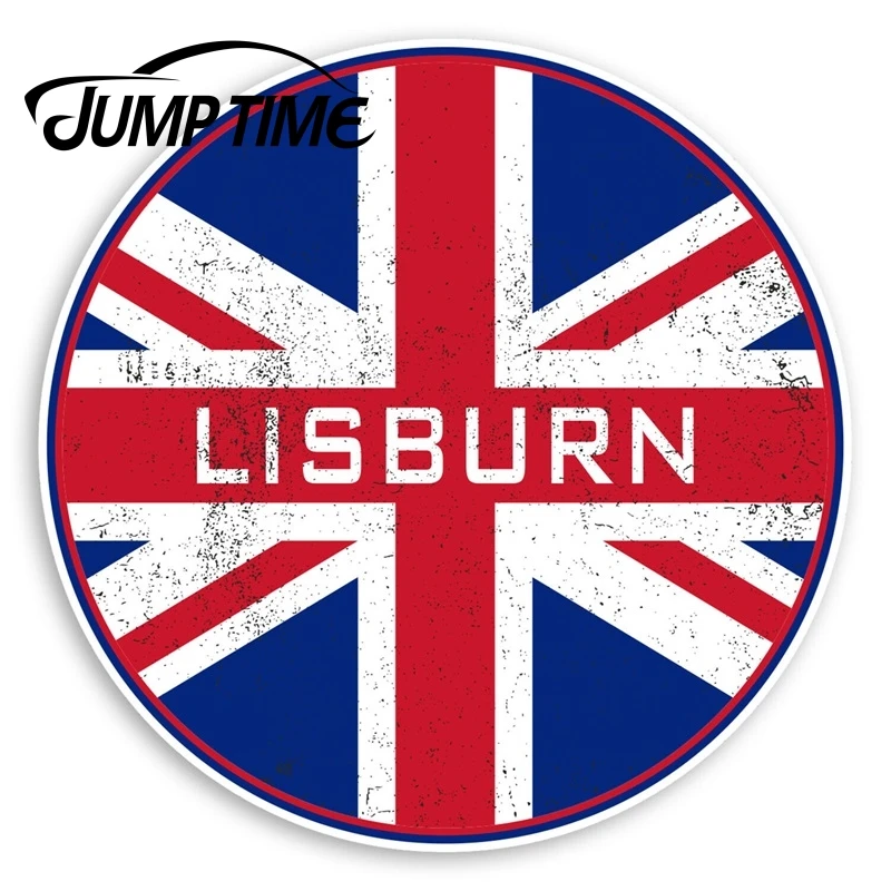 Виниловая наклейка с флагом s-UK время скачка Lisburn Ирландия водостойкая на