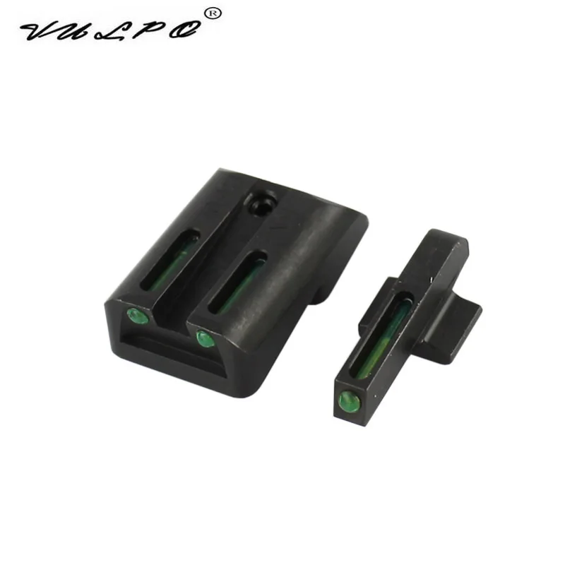 Красно зеленый волоконно оптический передний и задний прицел для пистолета 1911 CUT.