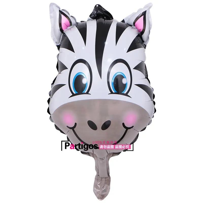 zebra 10 шт. мини-Воздушные шары в виде животных, насекомых, улиток, бабочек, лягушек, надувные игрушки, декор для дня рождения, товары для детского дня рождения - Цвет: zebra